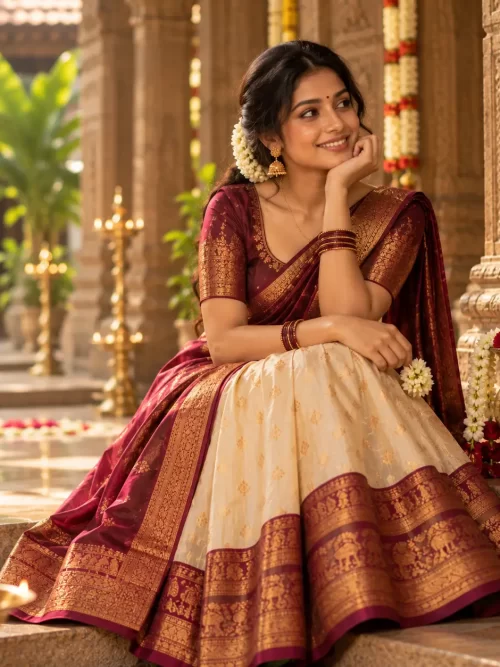 Pattu Half Sarees