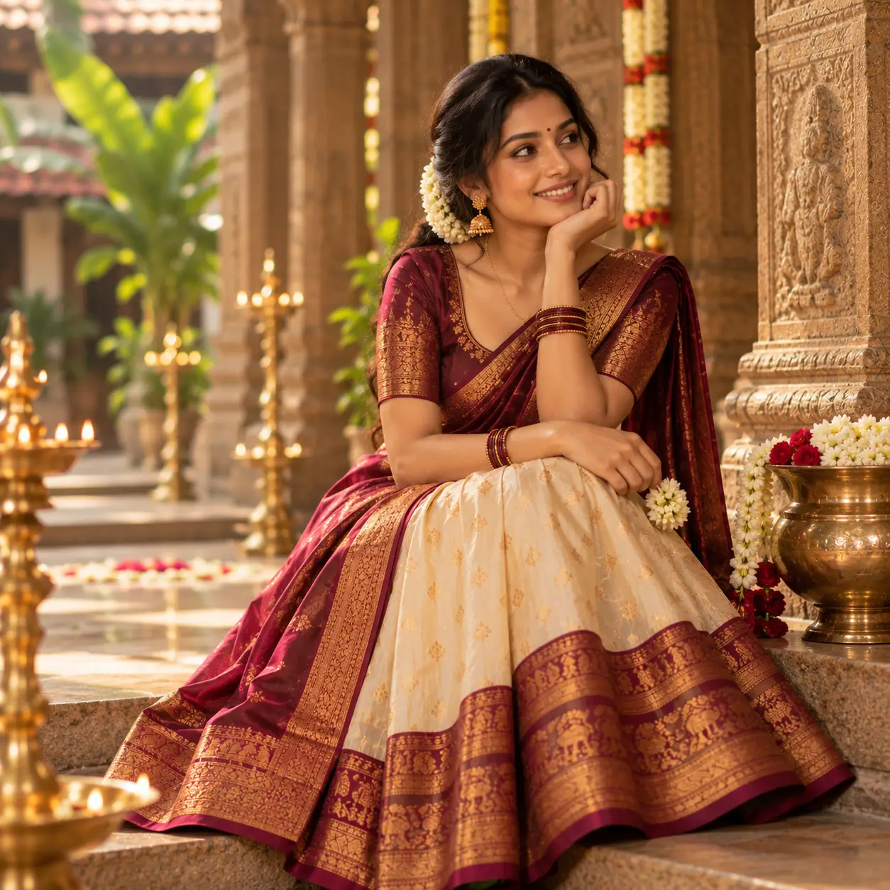 Pattu Half Sarees